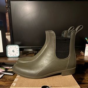 TARGET A New Day Chelsea Olive Green Rain Boots